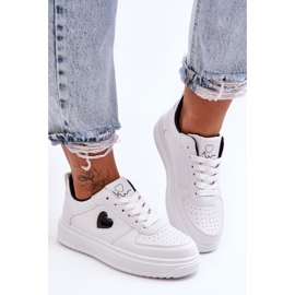 FJ1 Klassiset urheilukengät Sydämellä Mustavalkoinen Amore 1