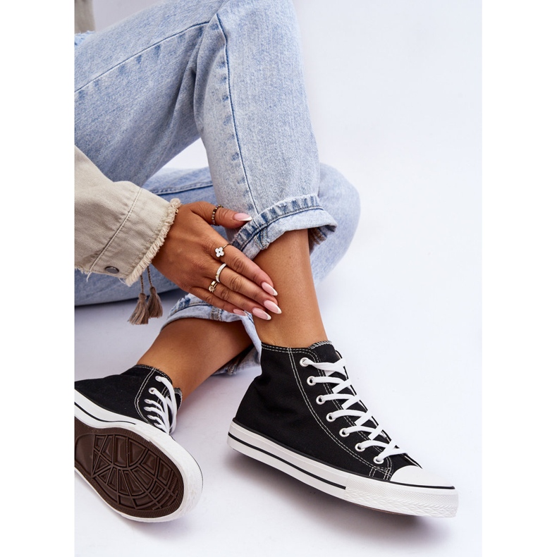 FR1 Naisten klassiset korkeat tennarit, mustavalkoiset Remos 2