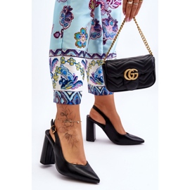 Klassiset Peep Toe Pumps Black My Love musta 1