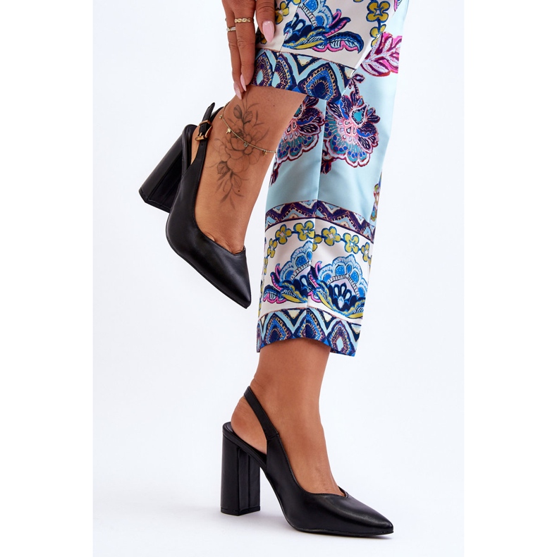 Klassiset Peep Toe Pumps Black My Love musta 2