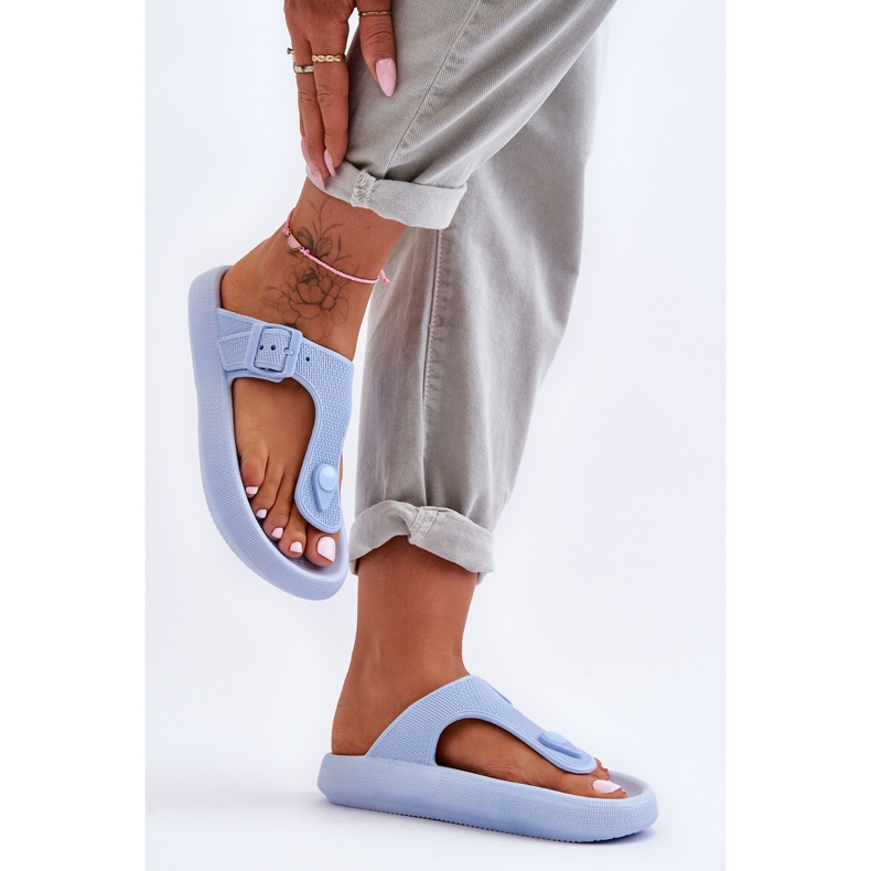 Naisten Apollo Blue Foam -varvastossut sininen 1