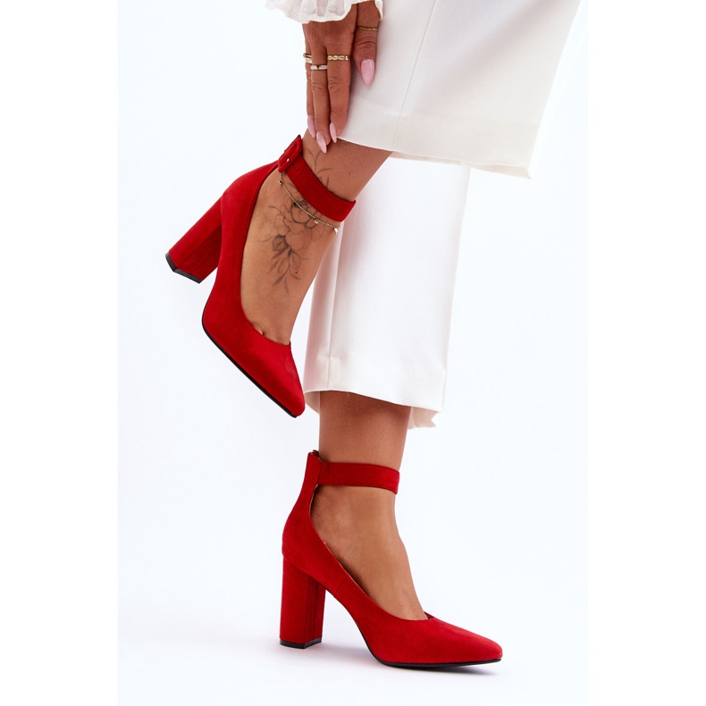 Suede Elegant Pumps Red Gloria punainen 1