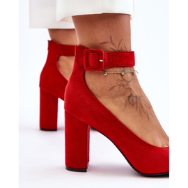 Suede Elegant Pumps Red Gloria punainen 2