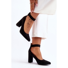 Suede Elegant Pumps Black Gloria musta 2
