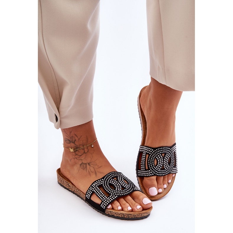 Naisten nastatossut Mustat Evelins 2