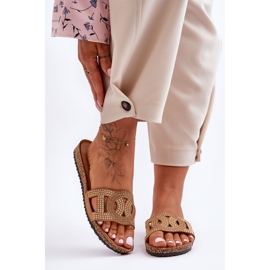 Naisten nastatossut Ruskeat Evelins 1