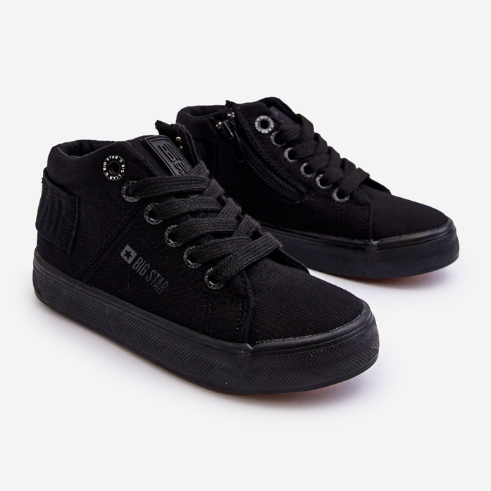 Lasten klassiset korkeat tennarit Big Star LL374001 musta 1