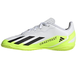 Adidas X Crazyfast.4 In Jr IE4065 jalkapallokengät valkoinen valkoinen 1