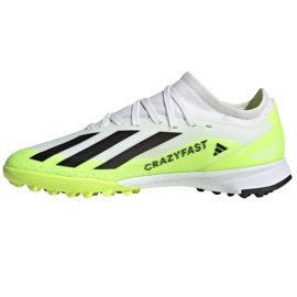 Adidas X Crazyfast.3 Tf Jr IE1568 jalkapallokengät valkoinen valkoinen 2