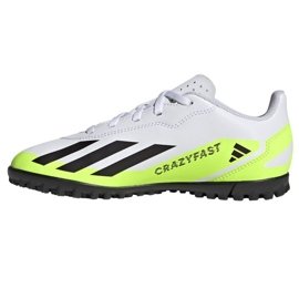 Adidas X Crazyfast.4 Tf Jr IE4066 jalkapallokengät valkoinen valkoinen 1