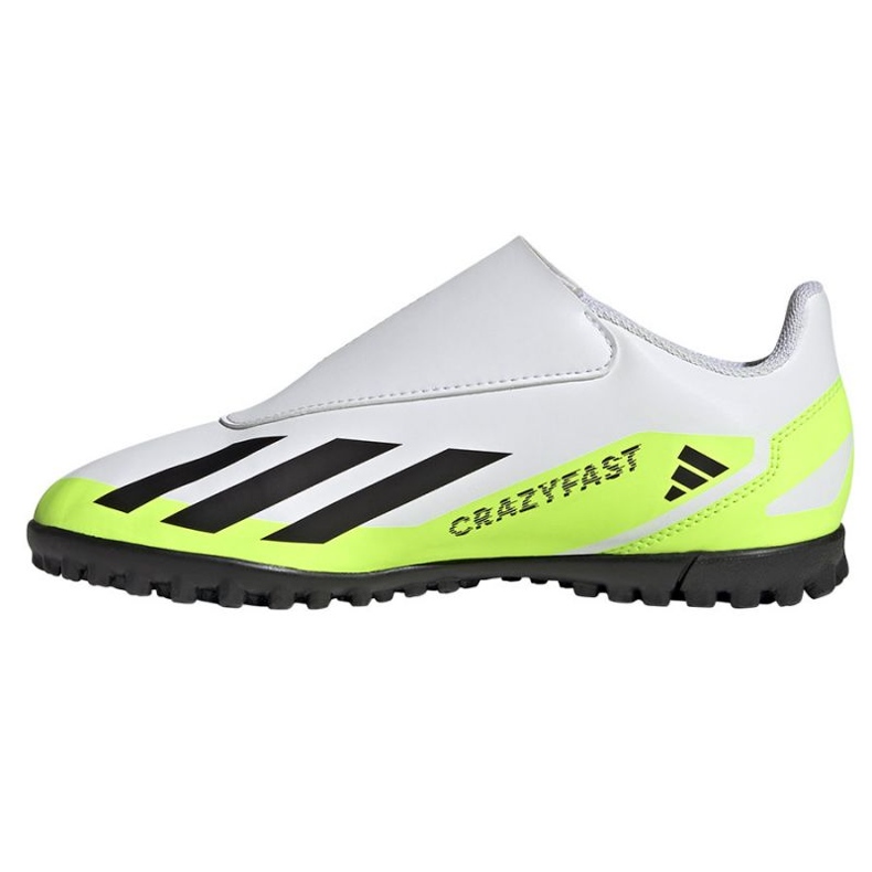 Adidas X Crazyfast.4 Vel Tf Jr IE4060 jalkapallokengät valkoinen valkoinen 1