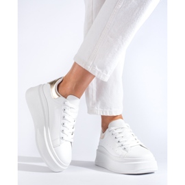 Shelovet naisten valkoiset urheilukengät valkoinen 1