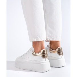 Shelovet naisten valkoiset urheilukengät valkoinen 2