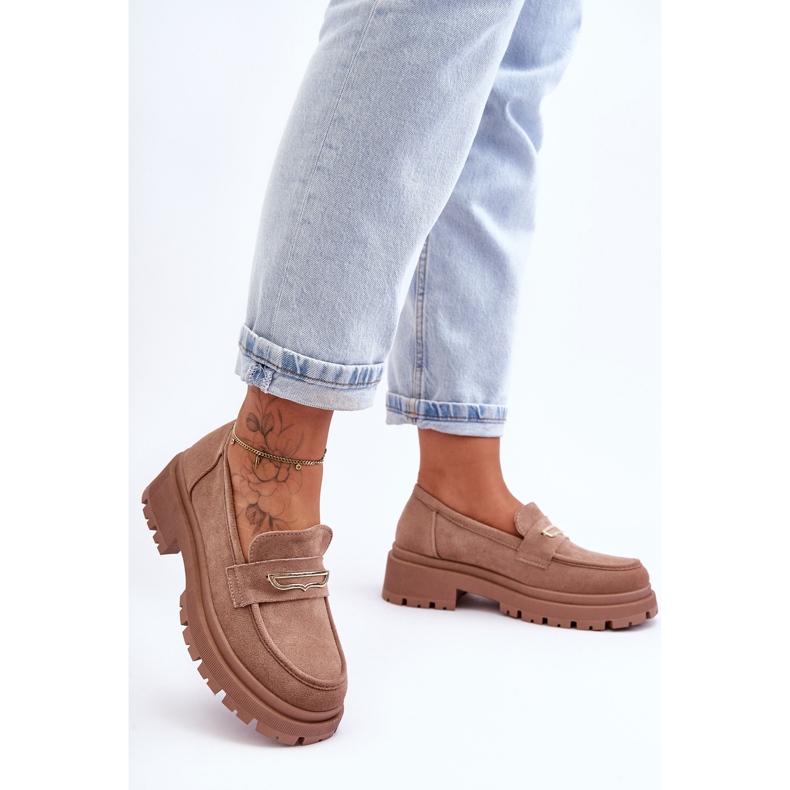 PS1 Naisten mokkanahkaiset lippaat Tumma beige Pure Love 1