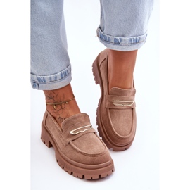 PS1 Naisten mokkanahkaiset lippaat Tumma beige Pure Love 2