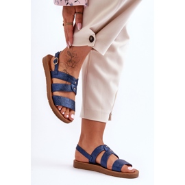 PG1 Naisten Glitter Sandaalit Blue Catalia sininen 2