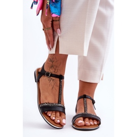 Musta Penna Naisten Cubic Zirkonia sandaalit 2