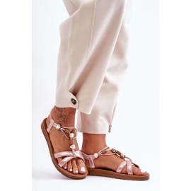 PG1 Naisten koristeelliset kimaltelevat sandaalit Pink Midol vaaleanpunainen 1