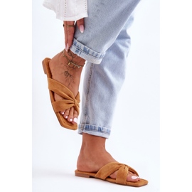 Naisten Camel Vanilla Sky -veluuritossut ruskea 2