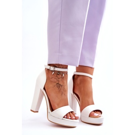 Valkoiset Mandy-korkokengät valkoinen 1