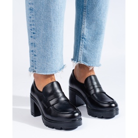 W. Potocki Potockin mustat korkokengät 1