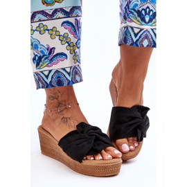 Naisten Wedge Slides Black Calama musta 1