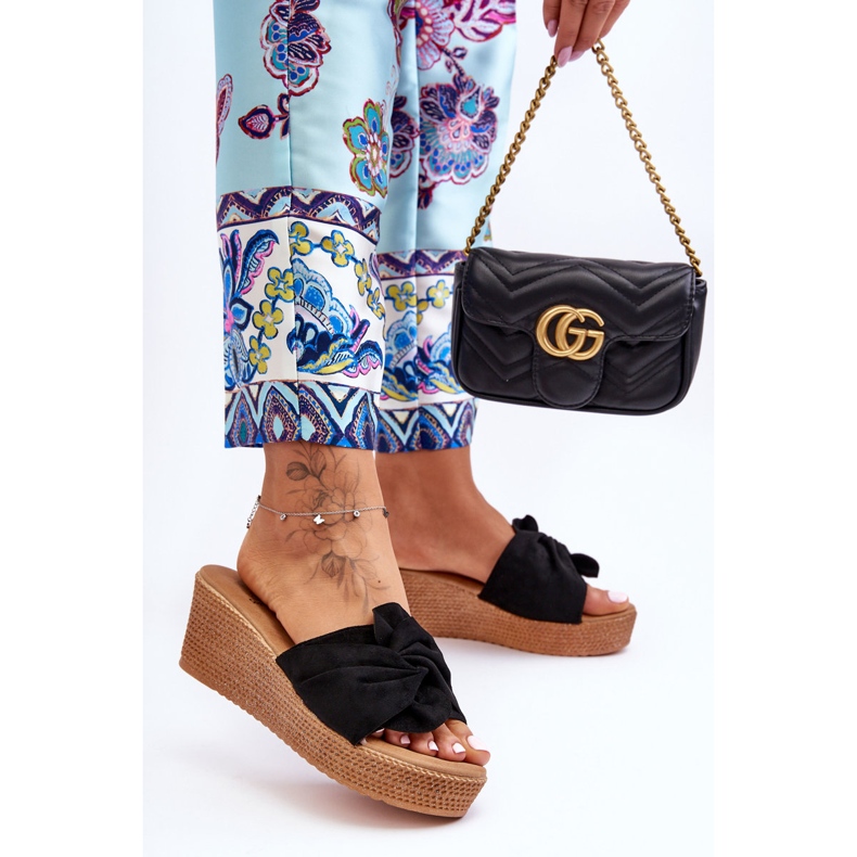 Naisten Wedge Slides Black Calama musta 2