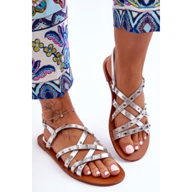 Naisten sandaalit Silver Alemona hopea 1