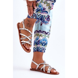 Naisten sandaalit Silver Alemona hopea 2