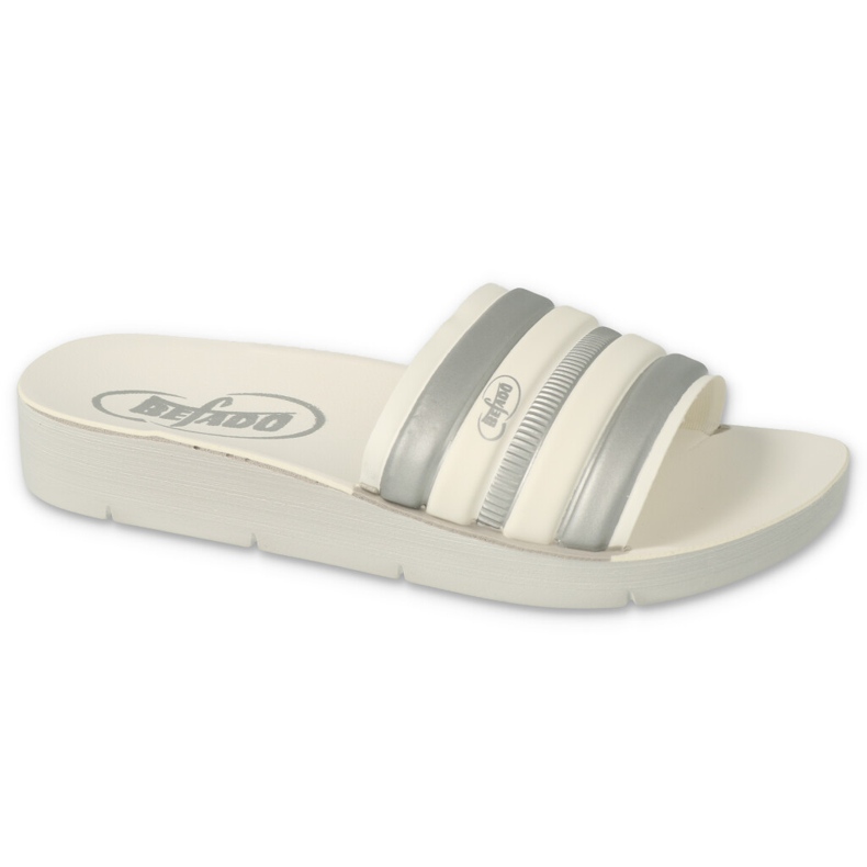 Befado lasten tossut 067Y001 beige raidat valkoinen 3