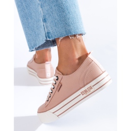 Naisten Big Star KK274016 tennarit vaaleanpunainen 1