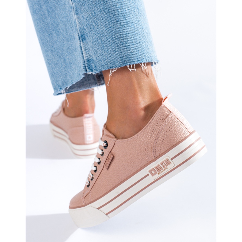 Naisten Big Star KK274016 tennarit vaaleanpunainen 1