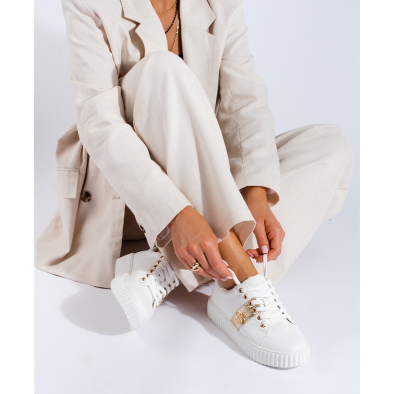 Naisten urheilukengät Potocki valkoinen 1