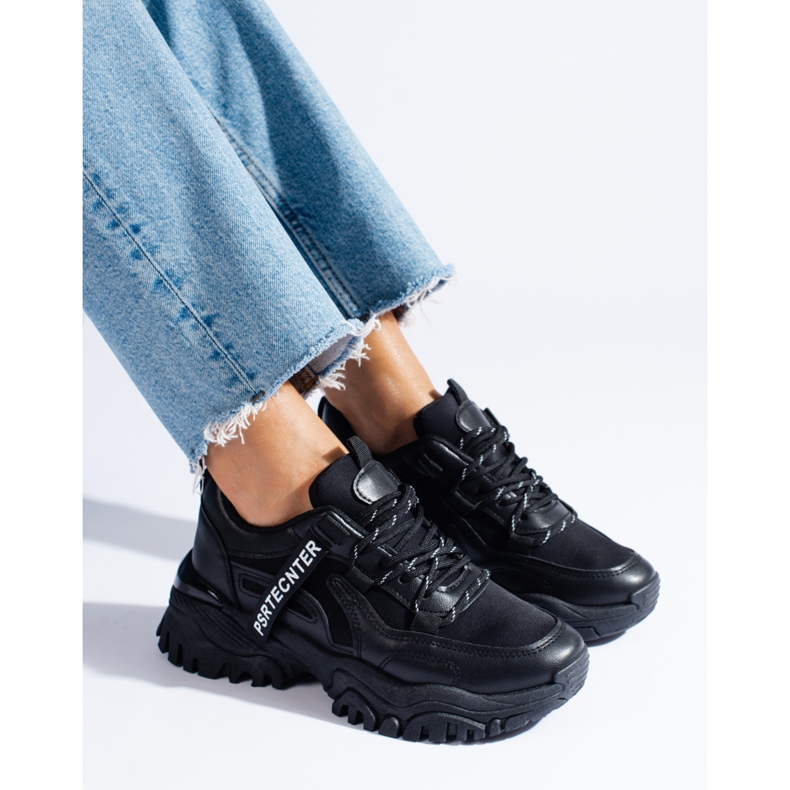 Seastar Naisten mustat Shelovet-lenkkarit, joissa paksu pohja 1