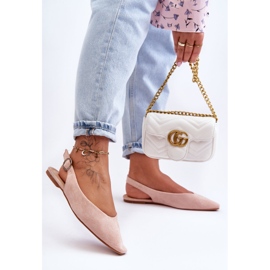 PS1 Kenra naisten vaaleanpunaiset mokkanahkaiset ballerinat vaaleanpunainen 1