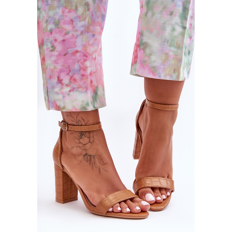 Sandaalit On A Pole Snake Pattern Ruskea Hacia 1 Sandaalit On A Pole Snake Pattern Ruskea Hacia 1