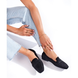 Naisten mustat mokkanahkaat Shelovetilta 1