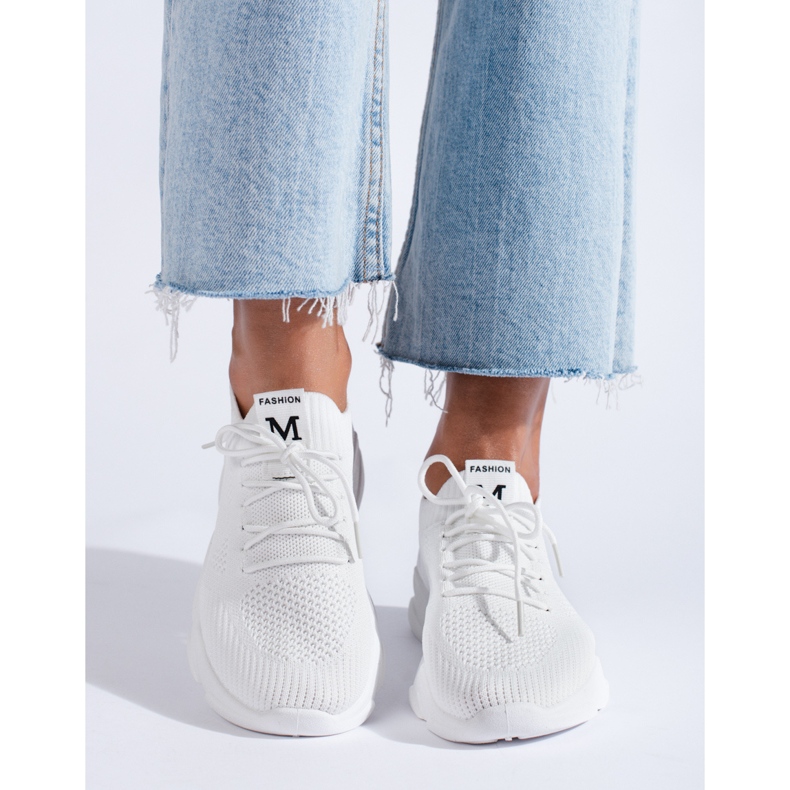 Shelovet naisten valkoiset urheilukengät valkoinen 1