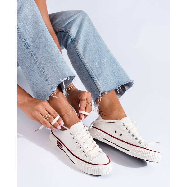 Naisten valkoiset shelovet-lenkkarit valkoinen 1