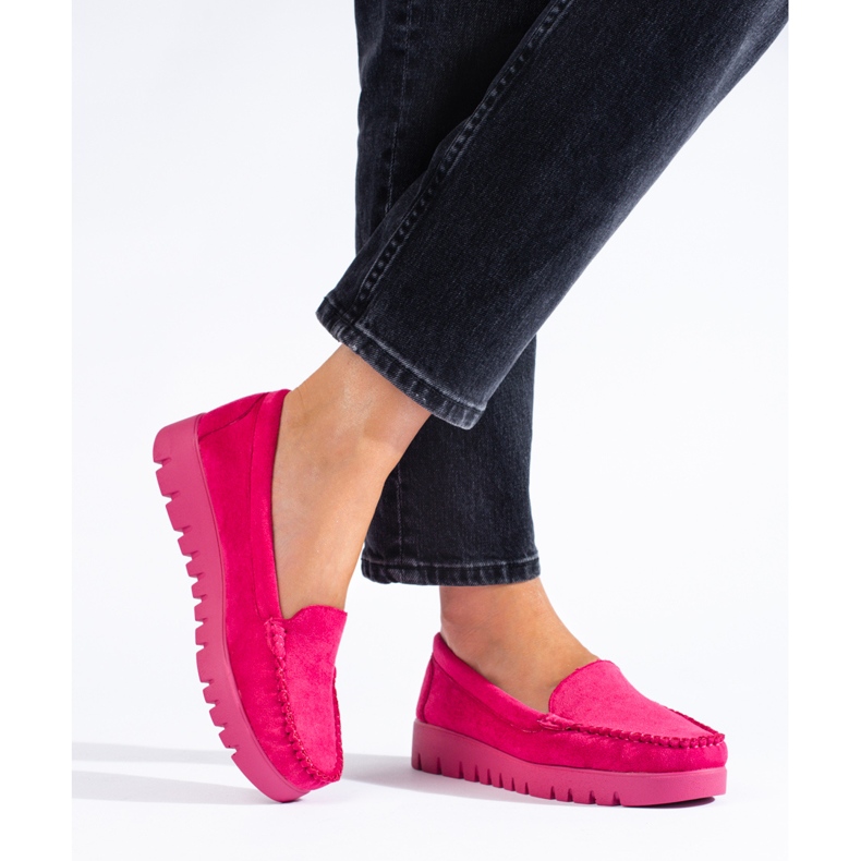 W. Potocki Potockin vaaleanpunaiset mokkasiinit paksupohjaisilla vaaleanpunainen 2