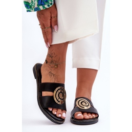 Muodikkaat tossut peilikoristeella Musta Deep Breath 1