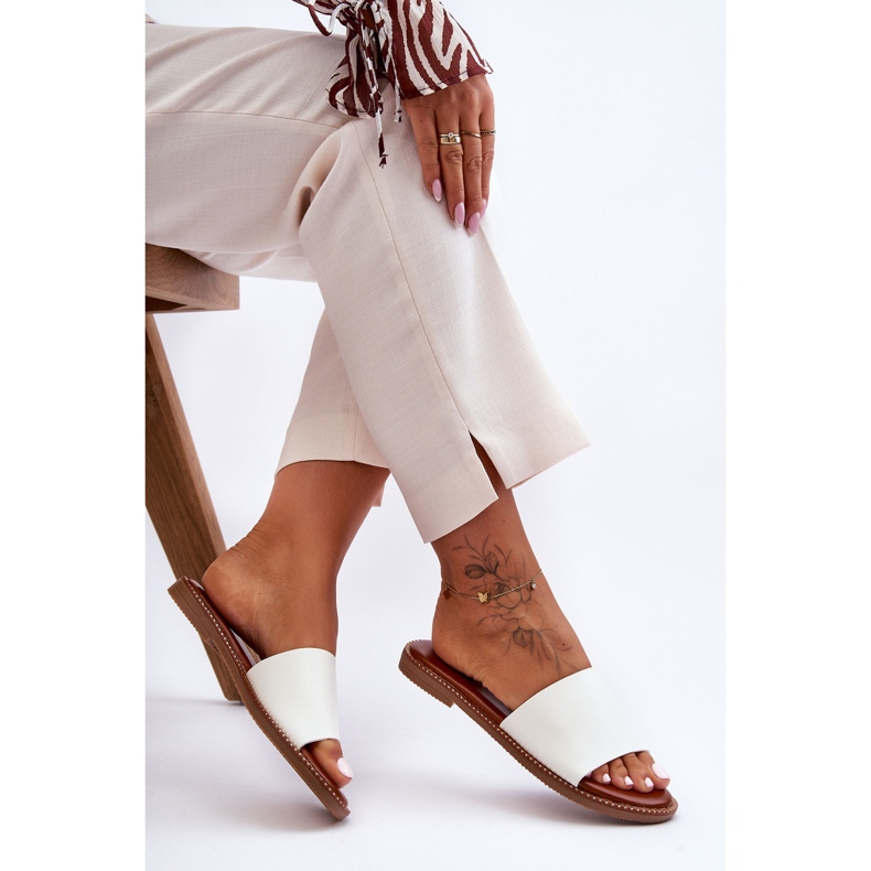 Klassiset naisten sandaalit, valkoinen Aphrodite 1