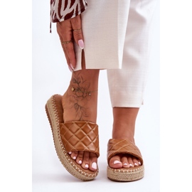 Naisten Camel Lullaby Platform -tossut ruskea 2