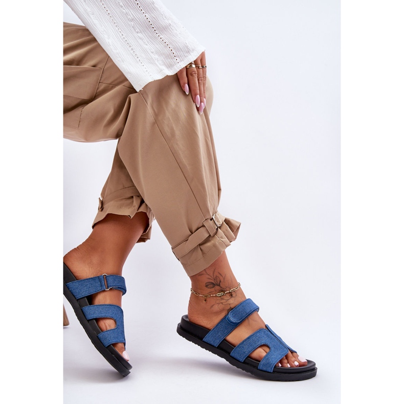 Naisten kangas Tarranauhatossut Tummansininen Jose 1