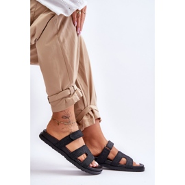 Naisten kangas Tarranauhatossut Black Jose musta 1