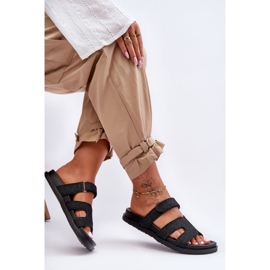 Naisten kangas Tarranauhatossut Black Jose musta 2