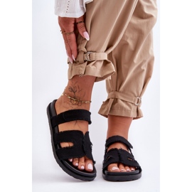 Naisten tarranauhatossut, musta Lamirose 2