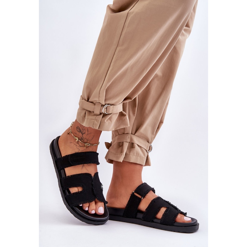 Naisten tarranauhatossut, musta Lamirose 1