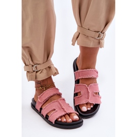 Naisten tarranauhatossut vaaleanpunainen Lamirose 2