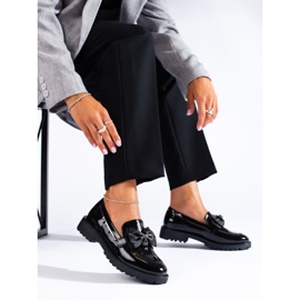 SHELOVET Loaferit jousella musta 1